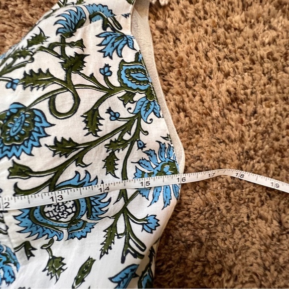 Eddy Clark Floral Maxi Boho Dress Medium Blue & White NWT - Picture 12 of 13